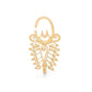 Soul Searcher Yellow Gold Plated Ear Hanger — Price Per 1