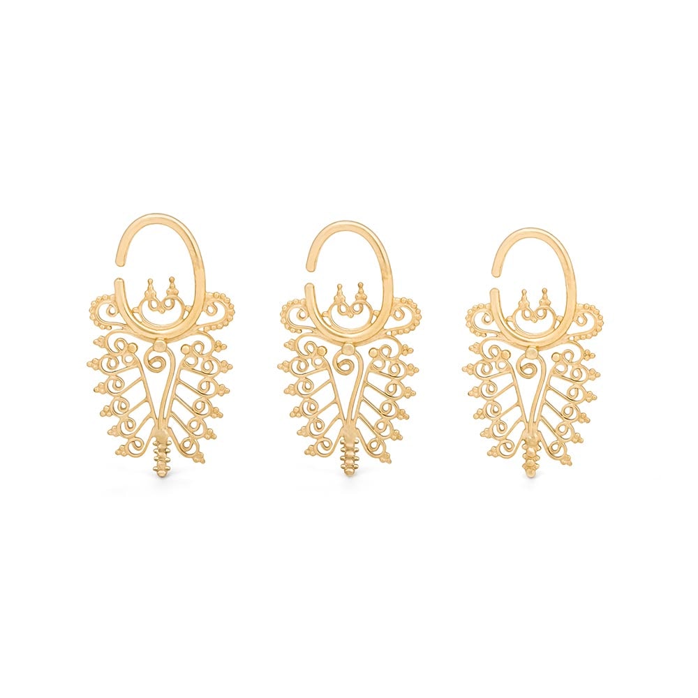 Soul Searcher Yellow Gold Plated Ear Hanger