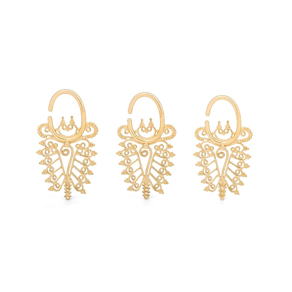Soul Searcher Yellow Gold Plated Ear Hanger