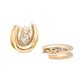 Crystal Tear Drop Gold Plated Saddle Plug