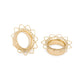 Blooming Yellow Gold Plated Tunnel