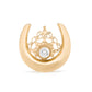 Crystal Diadem Gold Plated Saddle Plug — Price Per 1