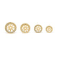 Radial Starshine Yellow Gold Plated Plug — Pair