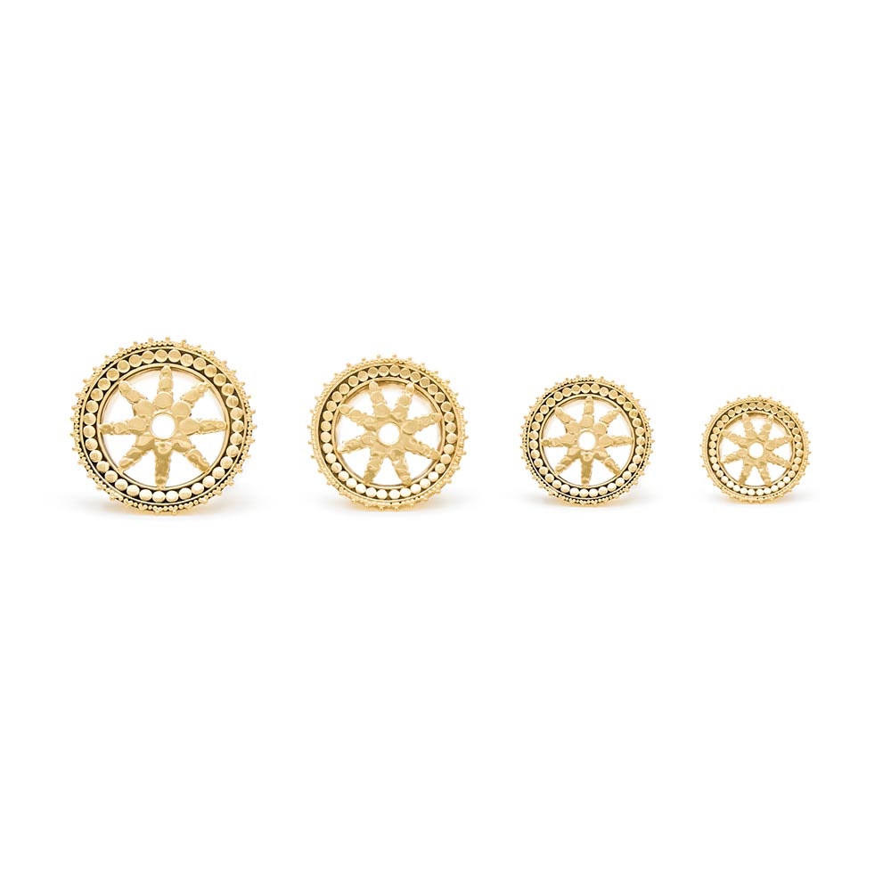 Radial Starshine Yellow Gold Plated Plug — Pair