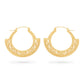 18g Round Filigree Pressed Bead Earrings — Price Per 2