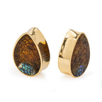 Gold Plated Double Flared Dragon Egg Plug — Price Per 2 - Painful Pleasures