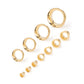 Gold Plated Mayan Flared Simple Eyelet — Price Per 1 (double row)