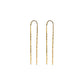 Polished Brass Hammered Clip Ear Weight Front View