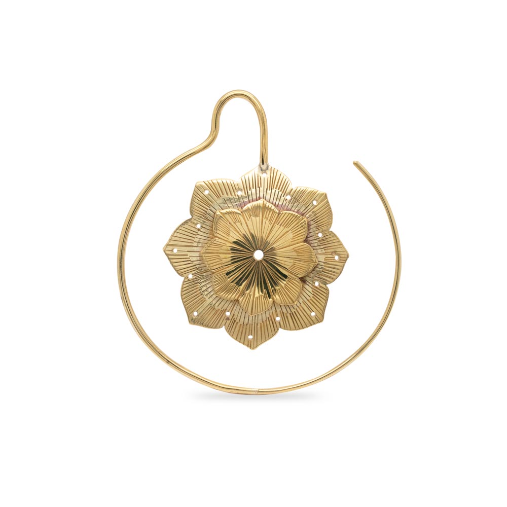 12g Replete Daffodil Brass Earrings — Price Per 2
