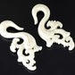 Beautiful Swans Bone Hanger Organic Body Jewelry - 3mm-6mm - Price Per 1