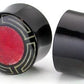 EGYPTIAN with Red Coral Inlay Horn Plug Wholesale Organic Ear Jewelry - Price Per 1