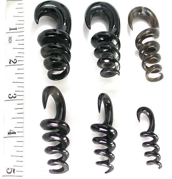 Curly Q Organic Horn Hanger Wholesale Body Jewelry - Price Per 1