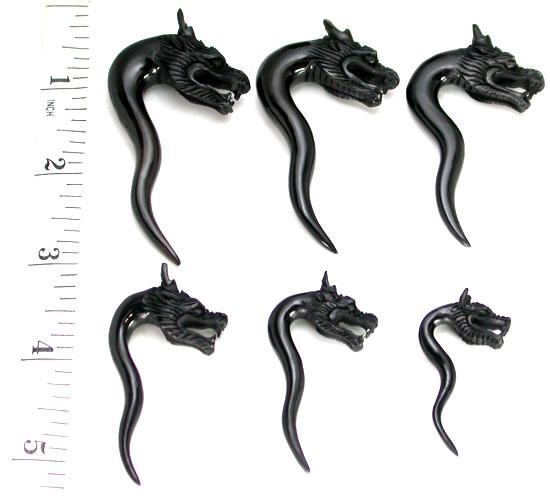 Dragons Head Hanger Organic Horn Body Jewelry - Price Per 1