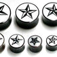 Star Shadow Organic Horn Plugs With Resin Inlay