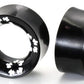 Painted Florals Black Horn Tunnel — Price Per 1