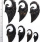 Aesthetic Hanger Black Wood Organic Body Jewelry 12g - 1/2" - Price Per 1