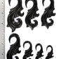 Gothic Cauda Black Wood Hanger — Price Per 1