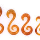 Golden Horn SPIRALLY Hanger Earrings Body Jewelry 6g - 00g - Price Per 1
