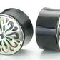 Magnificent .925 Silver Cap Horn Organic Plug 12mm-24mm - Price Per 1