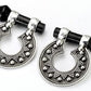 .925 Sterling Silver Round Balinese Design Hanger Body Jewelry 8g - 0g - Price Per 2