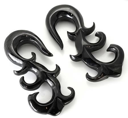 Ivy Anchor Horn Hanger Body Jewelry 6g - 00g - Price Per 2