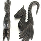 GEORGEOUS DETAILED DRAGON Wholesale Areng Wood Hanger Organic Body Jewelry 4mm - 10mm - Price Per 1 - Painful Pleasures
