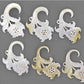 Mother of Pearl FLOWER Intricate Hanger Organic Jewelry - 2mm-8mm - Price Per 1