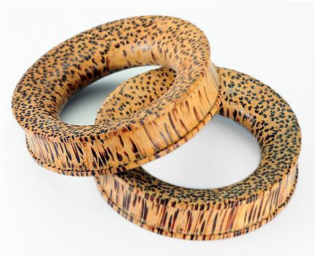 Coconut Wood Tunnel - Organic Body Jewelry 5mm up to 51mm - Price Per 1