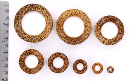 Coconut Wood Tunnel - Organic Body Jewelry 5mm up to 51mm - Price Per 1 - Painful Pleasures