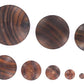 Solid Concave Sono Wood Plug — Price Per 1
