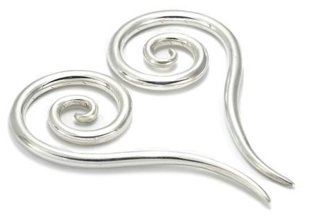 .925 Sterling Silver Coil Ear Hangers - Pricer Per 1