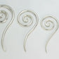 .925 Sterling Silver Coil Ear Hangers - Pricer Per 1