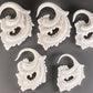 MAJESTIC Natural Bone Organic Body Jewelry 2mm - 6mm - Price Per 1