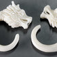 CARVED DRAGONS HEAD Natural Bone Organic Body Jewelry 2mm - 8mm - Price Per 1