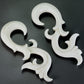 DITHER Natural Bone CARVED Organic Body Jewelry 2mm - 8mm - Price Per 1