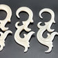 DITHER Natural Bone CARVED Organic Body Jewelry 2mm - 8mm - Price Per 1