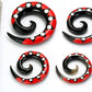 TS# 4 Resin Tattoo Spirals Wholesale Horn Organic Body Jewelry 6g - 00g - Price Per 1