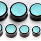 Crushed Turquoise Horn Plug — Price Per 1
