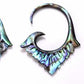 Kabho Style #5 Abalone Shell Hanger — 1.5mm to 2.5mm — Price Per 2