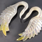 Mother of Pearl SWANS Hanger Organic Jewelry - 2mm - 9.5mm - Price Per 1
