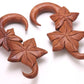 FALL LEAVES Red Saba Wood Hanger 3mm-12mm Price Per 1