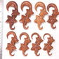 FALL LEAVES Red Saba Wood Hanger 3mm-12mm Price Per 1