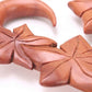 FALL LEAVES Red Saba Wood Hanger 3mm-12mm Price Per 1