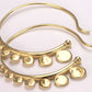 16g GOLD PLATED Bronze Indonesia Style Earrings - Price Per 2