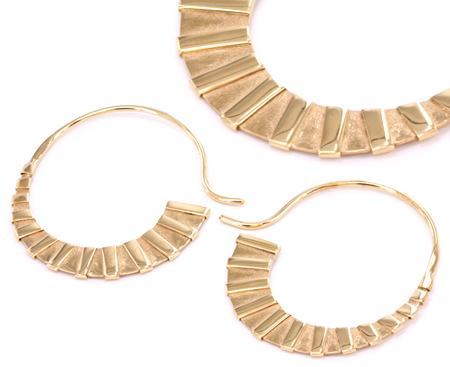18g Basuki Gold Plated Bronze Earrings — Price Per 2