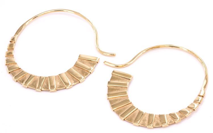 18g Basuki Gold Plated Bronze Earrings — Price Per 2