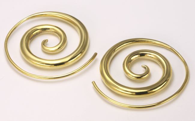 18g-16g BRONZE Tight Spiral Earrings - Price Per 2