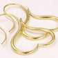 18g-16g GOLD PLATED Bronze HEART Earrings - Price Per 2