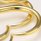 18g-16g GOLD PLATED Bronze HEART Earrings - Price Per 2