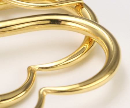 18g-16g GOLD PLATED Bronze HEART Earrings - Price Per 2